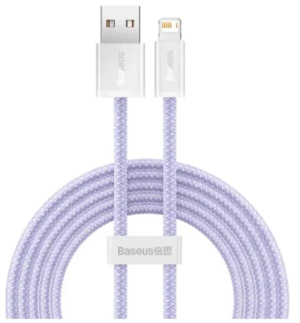 Кабель для передачи данных / быстрой зарядки /Baseus Dynamic Series Fast Charging Data Cable USB to Lightning 2.4A 1m Purple CALD000405