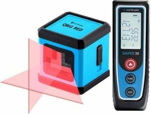 фото Лазерный уровень INSTRUMAX QBiG RED + Дальномер лазерный INSTRUMAX SNIPER 30 IM0142