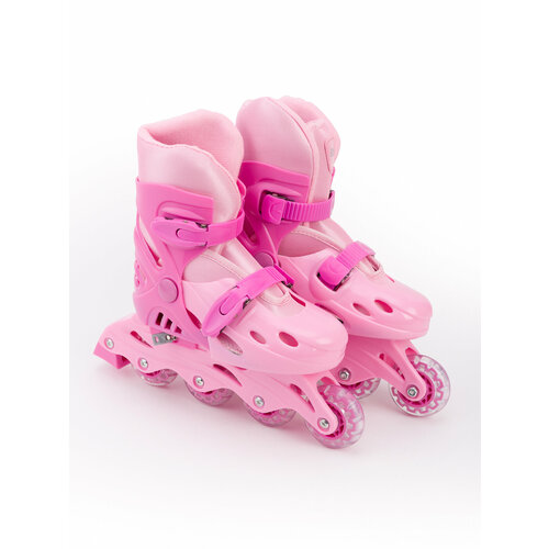 Роликовые коньки SXRIDE раздвижные YXSKT01 розовые, размер M (35-38)