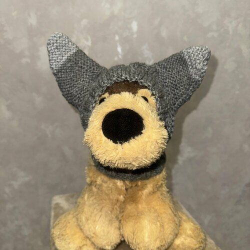 Шапочка для собак и кошек теплая вязанная комфортная дизайнерская 610₽