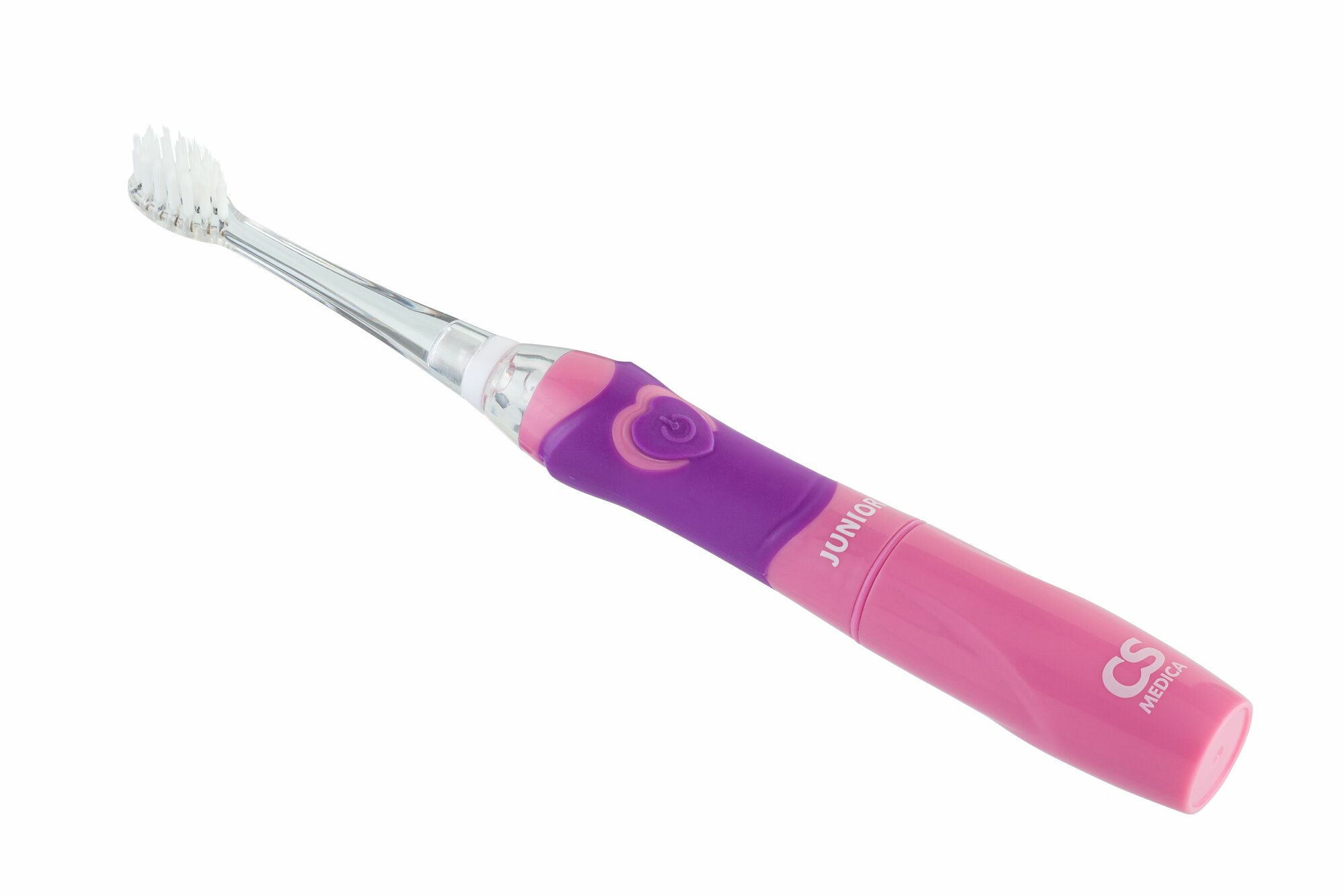 Обзор: Детская электрическая звуковая зубная щетка CS Medica CS-562 Junior (розовая)