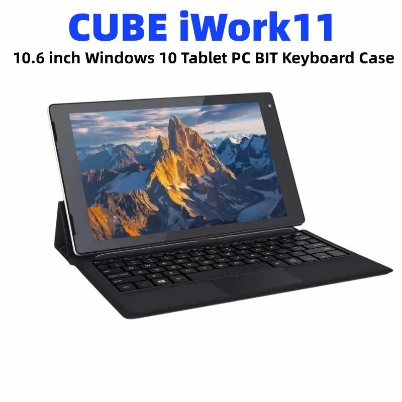 Планшет с 10,1-дюймовым дисплеем, ОЗУ 2 Гб, ПЗУ 32 ГБ, Windows 10, 64 бит, Z8300, 10,6 x 768IPS, 1366 мАч, With Keyboard Case, add 16gb tf card, Glavey, 2GB, 32GB, Планшет, 10.6", Wi-Fi, Windows