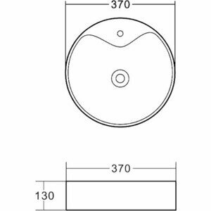 Раковина накладная BelBagno 37х37 (BB1400)