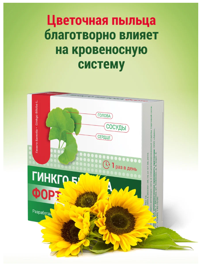 Гинкго Билоба форте таблетки 30 шт. Авен ООО - фото №4