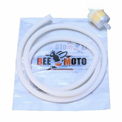 Шланг топливный 4mm 1 метр прозрачный фильтр BEEZMOTO 490₽