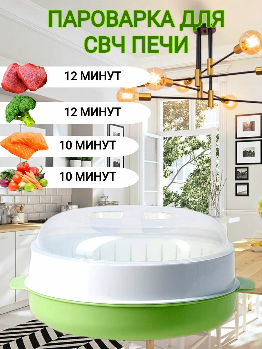 фото Пароварка для свч печи и стерилизатор