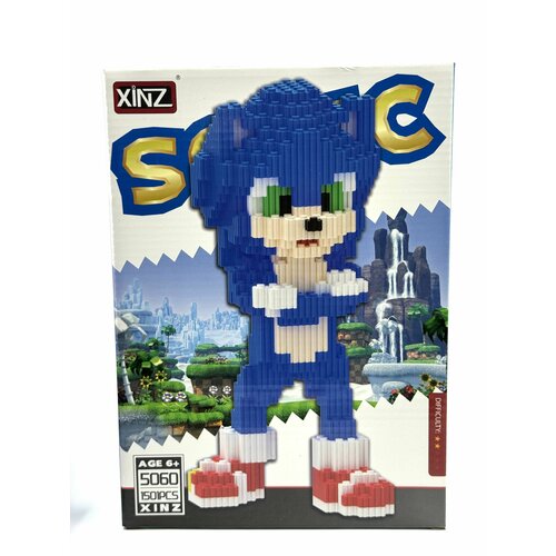 Большой Пиксельный конструктор 3 D из миниблоков Соник Sonic 799₽