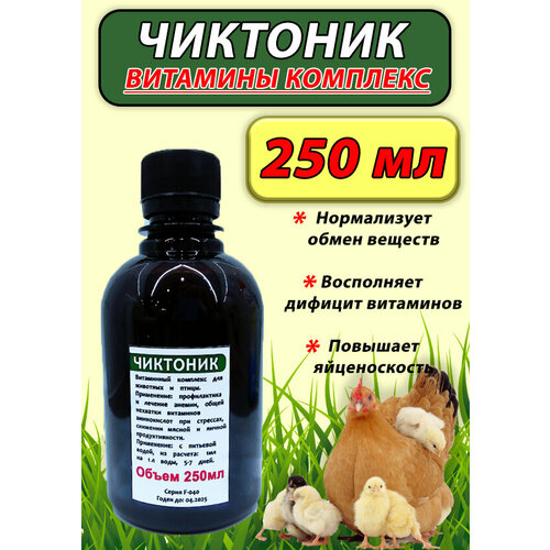 Чиктоник 250мл витамины для животных и птицы