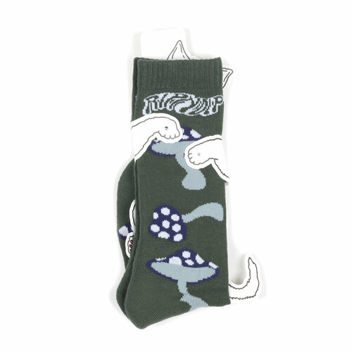 фото Носки ripndip носки с котом лордом нермалом ripndip socks, размер универсальный, синий, зеленый, голубой