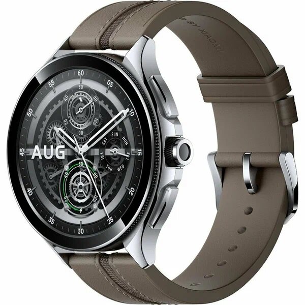 Смарт-часы Xiaomi Watch 2 Pro - Bluetooth® Silver Case with Brown Leather Strap M2234W1 (BHR7216GL)