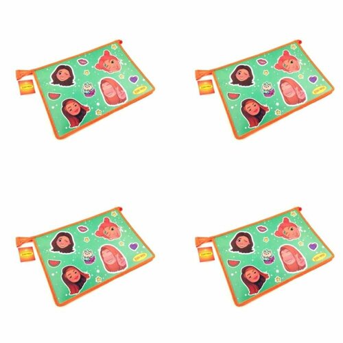 Лимпопо Папка для тетрадей А5 пластиковая, Emoji, 230 х 190 х 50 мм, 4 шт