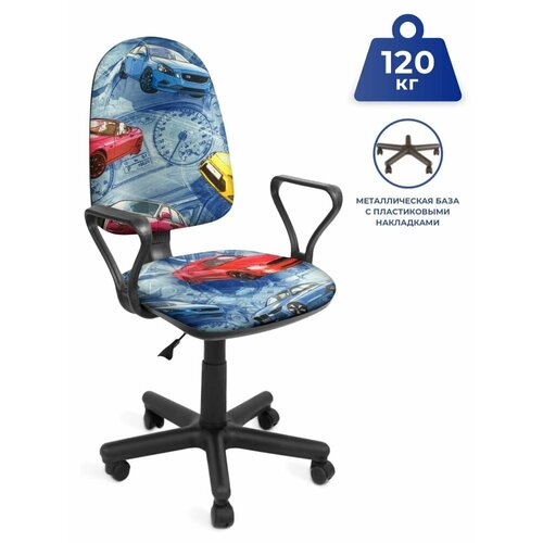 PRESTIGE Престиж Top Gear 006 Детское компьютерное кресло велюр синий 7080₽