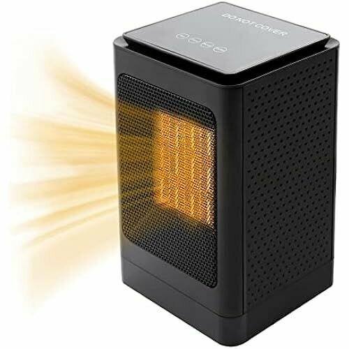 Электрический керамический обогреватель LENJKYYO вертикальные обогреватели PTC энергосберегающие тихие для столаспальнигостиной модель с черным сенсорным экраном 15265₽