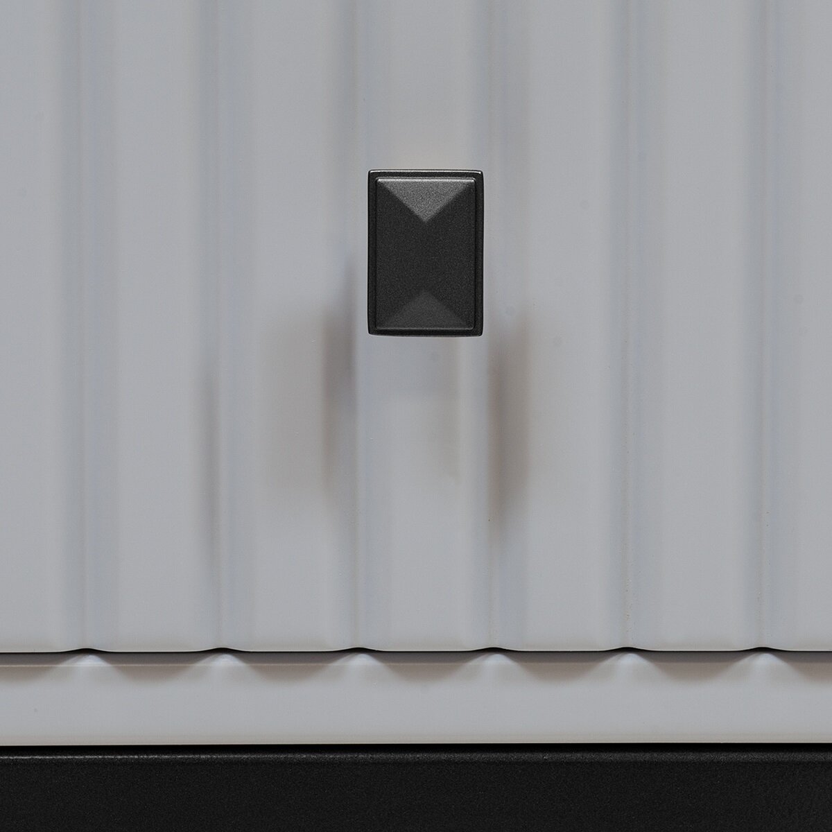 Тумба VERONA, черная, МДФ Pearl Grey, 53*45*62 — фото 1