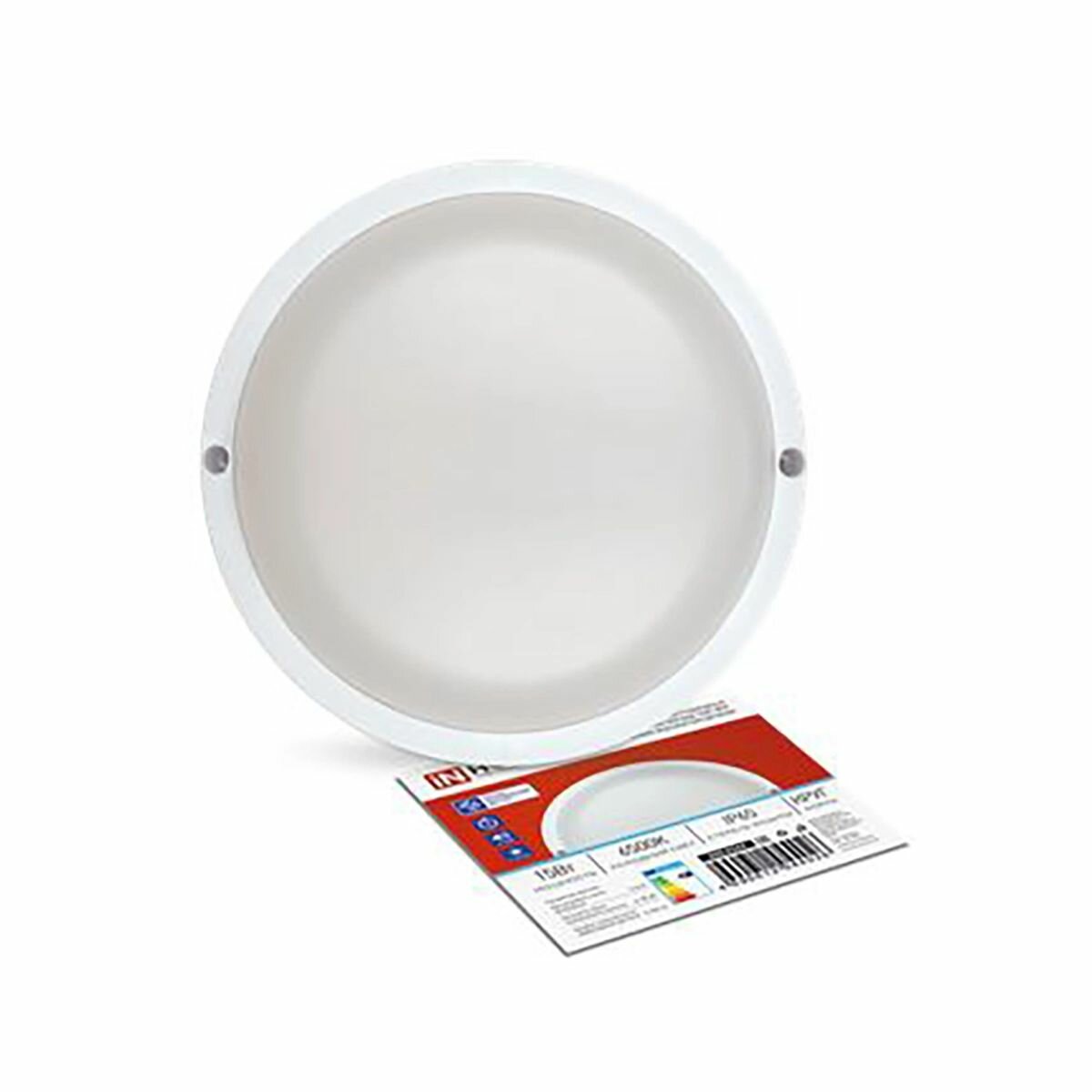 фото Светильник LED влагозащищенный 15Вт IP65 6500К СПП ОAД-1565-КРУГ с оптико-акустическим датчиком для ЖКХ ДБП IN HOME