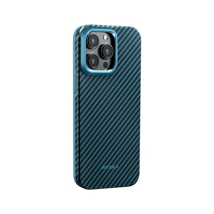 Чехол PITAKA MagEZ Case Pro 4 для iPhone 15 Pro Max черно-синий 1500D (KI1508PMPA) — фото 1