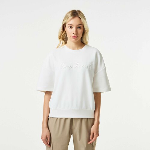 фото Свитшот lacoste, размер 40, , белый