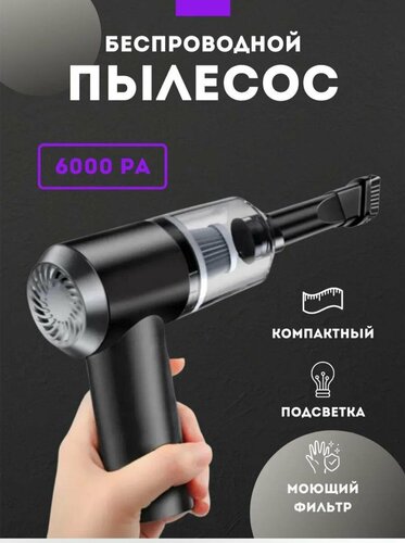 Мощный портативный пылесос для автомобиля и дома беспроводной — купить ...