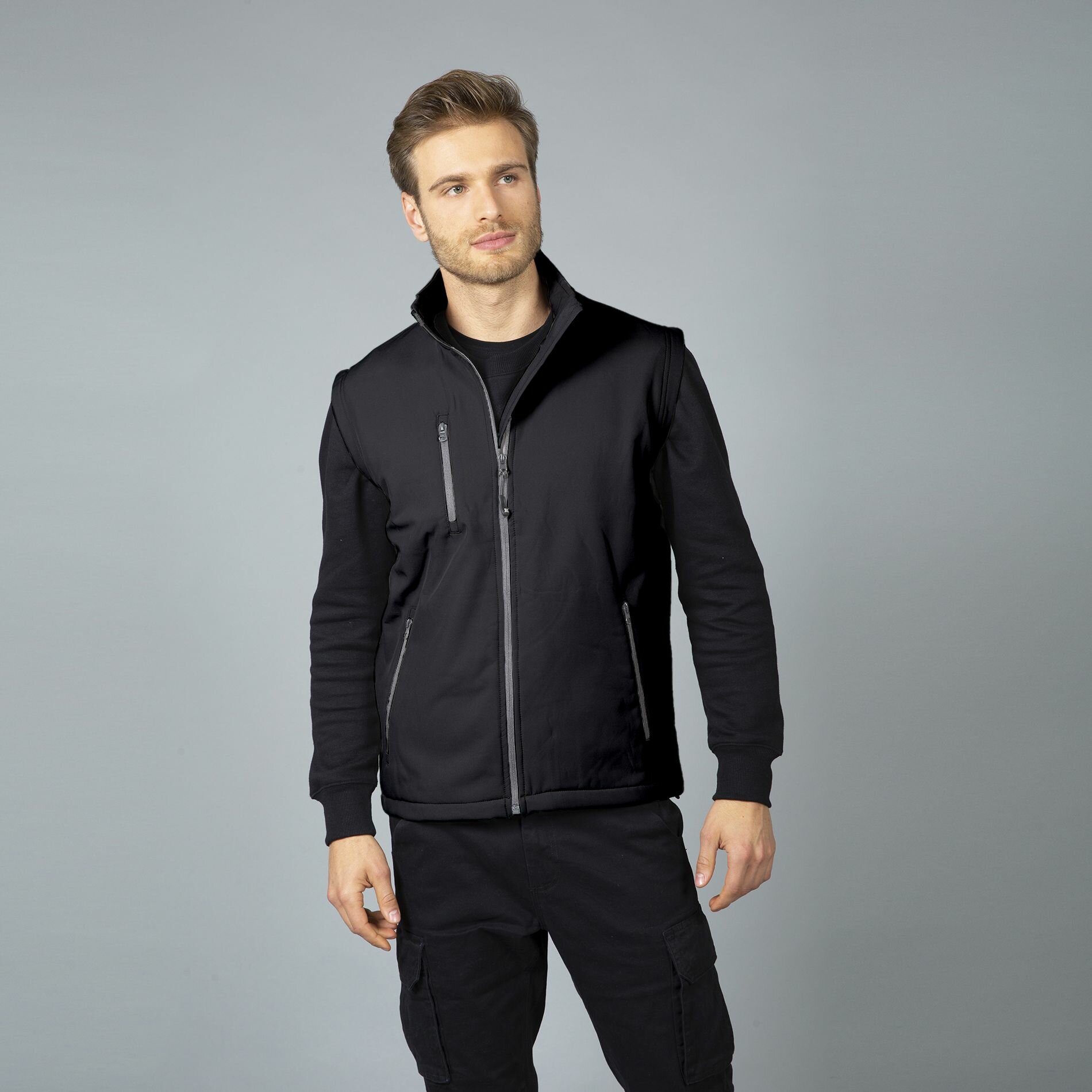 Жилет James Ross TARVISIO MAN, размер 2XL, черный