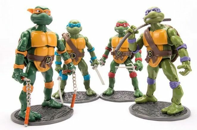 Набор фигурок игрушек Черепашки Ниндзя 4шт (16 см) от магазина PopCultura.Store