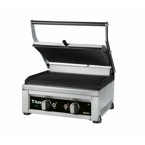 Контактный гриль T-LUX CGE 40 1 зона нагрева термостат 50-300 C 18 кВт 220В 25502₽
