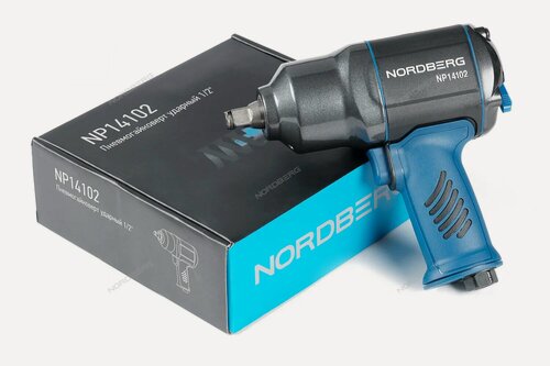Изображение товара NP14102 Пневмогайковерт ударный 1/2", 1300Нм, переключение одной рукой NORDBERG NP14102