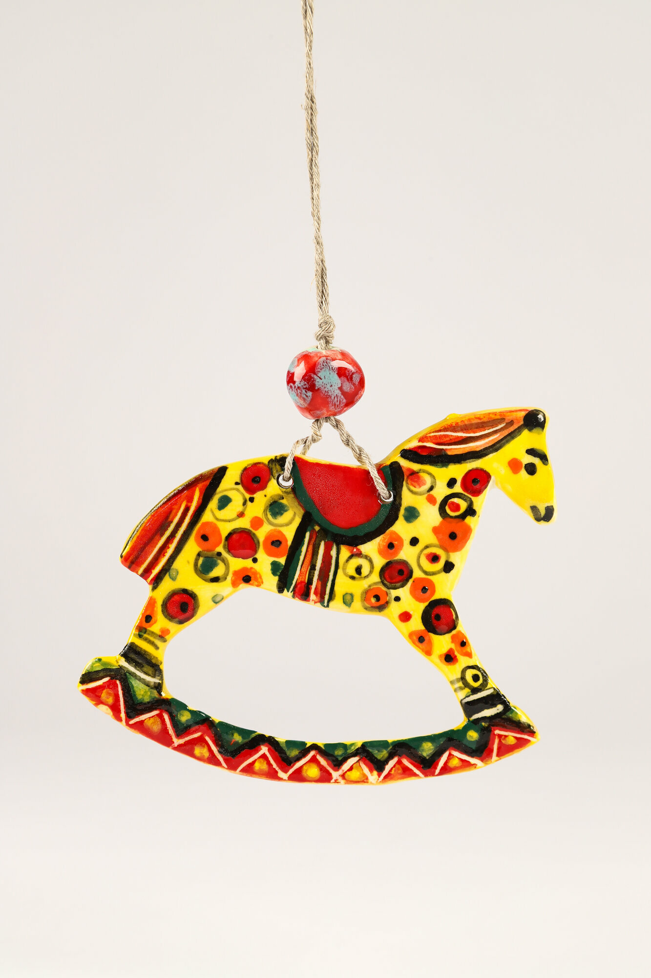 Ёлочная игрушка Лошадка-качалка — фото 1