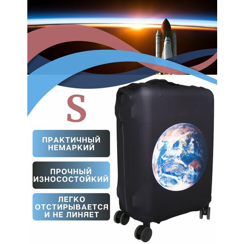 фото Чехол для чемодана your way, размер s, черно-синий