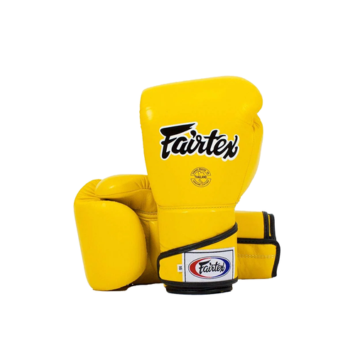 Боксерские перчатки Fairtex Angular Sparring BGV6 Yellow (14 унций)