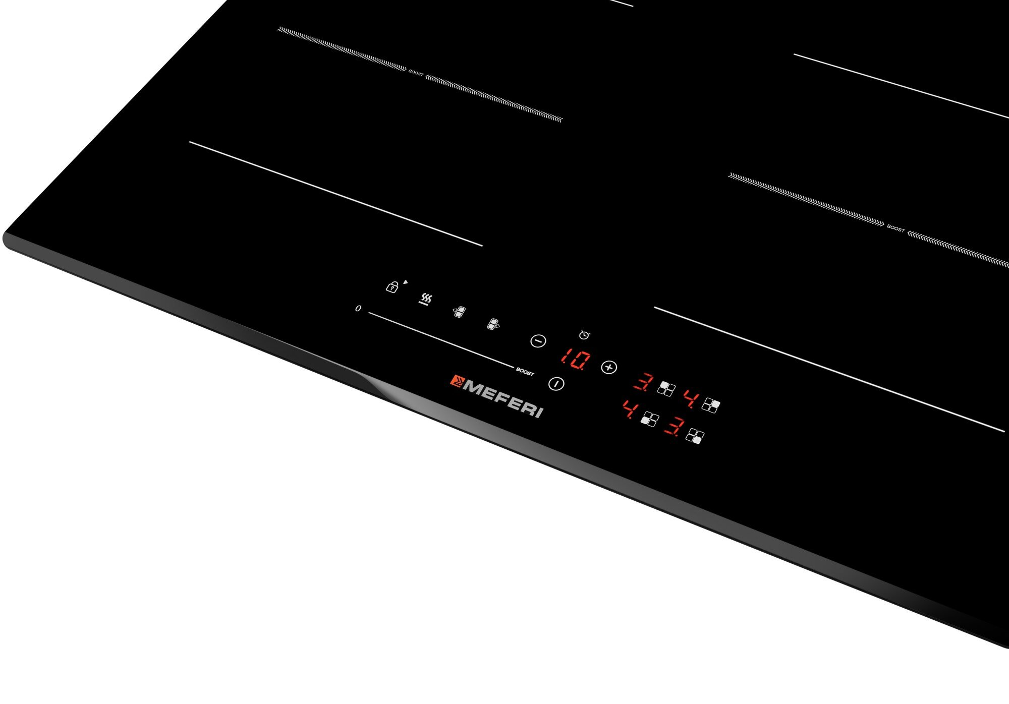 Встраиваемые Варочные Панели Xiaomi Индукционная варочная панель с инвертором MEFERI MIH604BK COMFORT PLUS 60 см, 4 конфорки, объединение конфорок Flex Zone