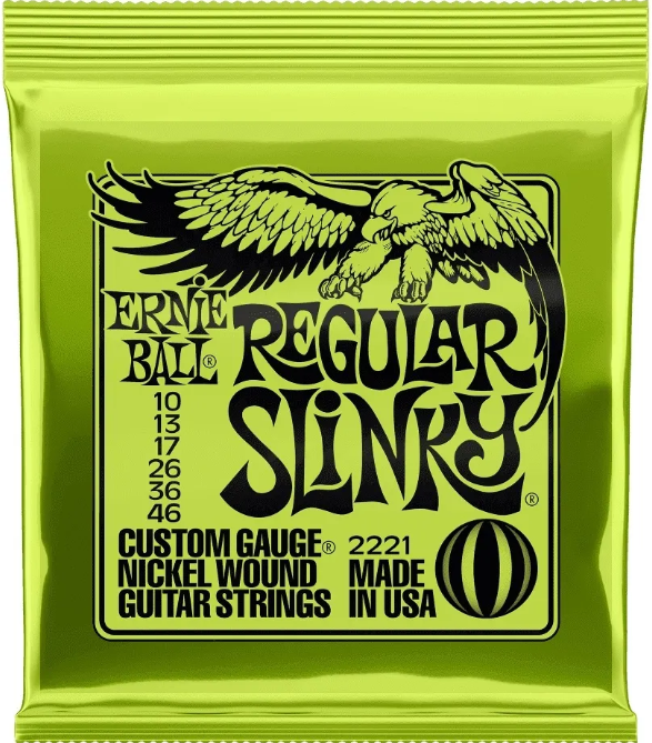 Струны для электрогитары Ernie Ball 2221 Regular Slinky 10-46 — фото 1