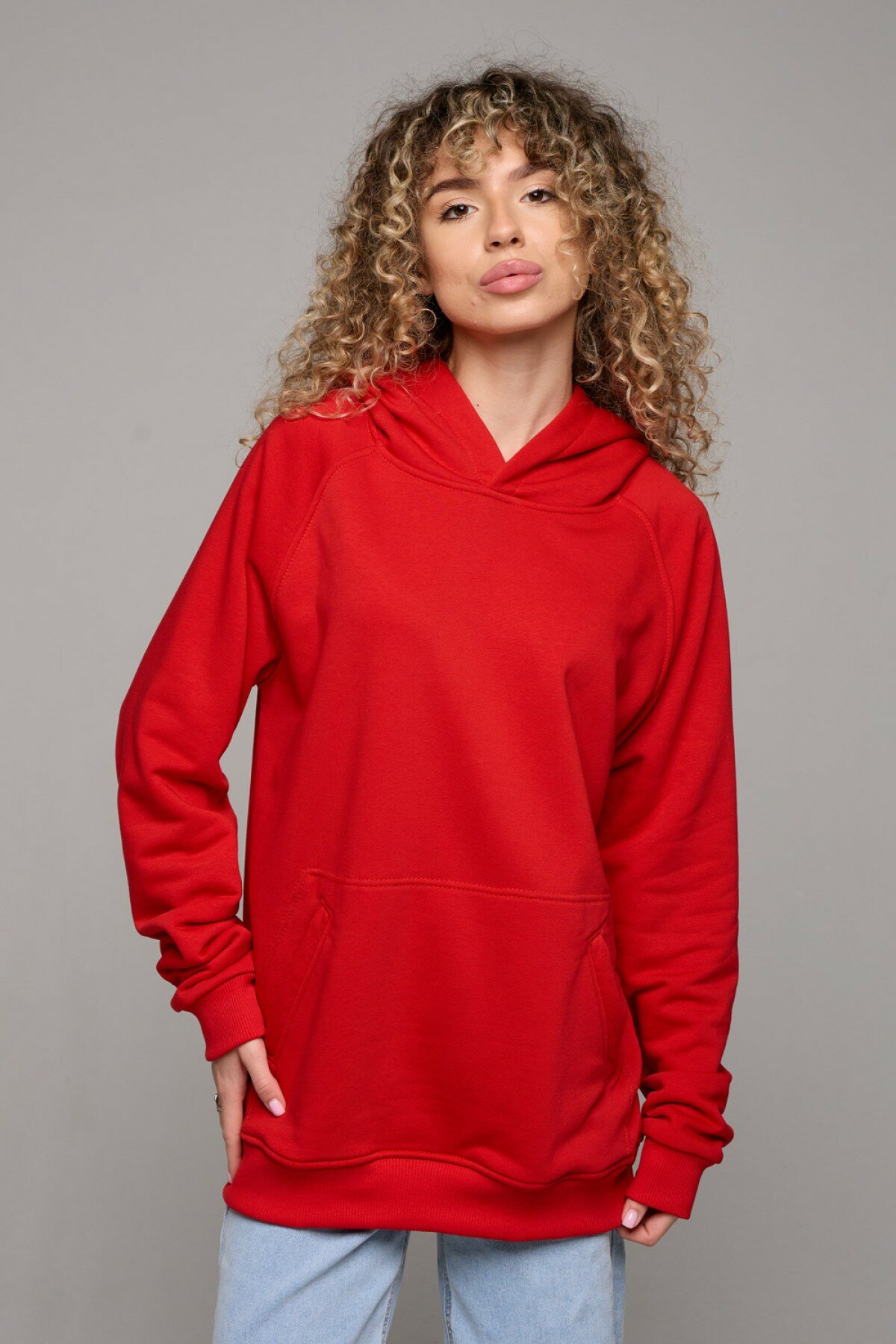 Худи Магазин Толстовок, размер XL-46-48-Woman-(Женский), , красный