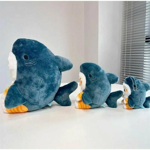 Мягкая игрушка милый кавайный Кот- акула 35 см