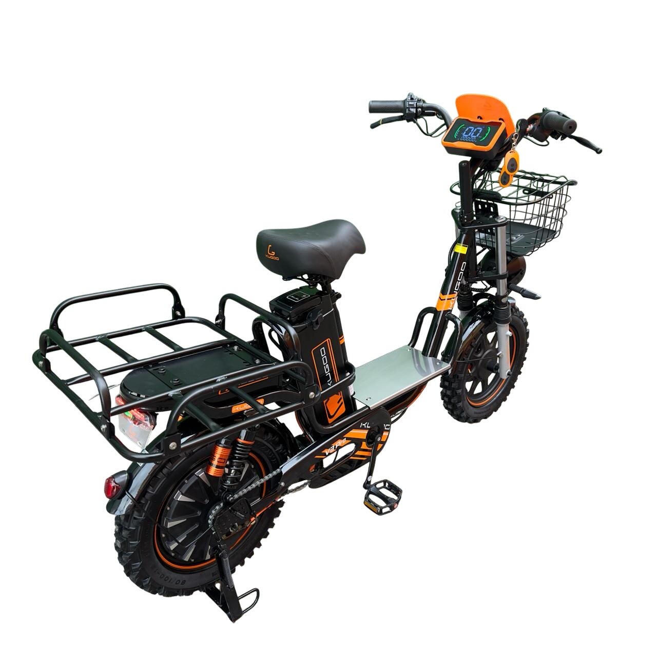 Электроскутер Kugoo V3 Pro 500W 60V/21Ah, 2025г Курьерский багажник в подарок. На шоссейной покрышке — фото 1