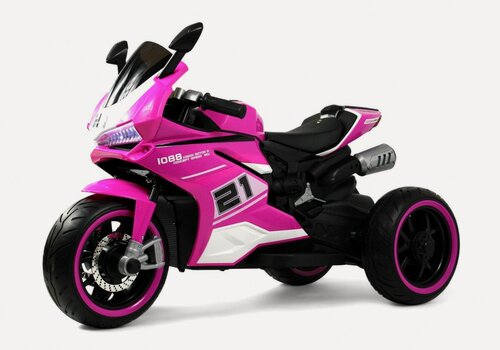 Изображение товара Rivertoys Детский электромотоцикл C005MC розовый