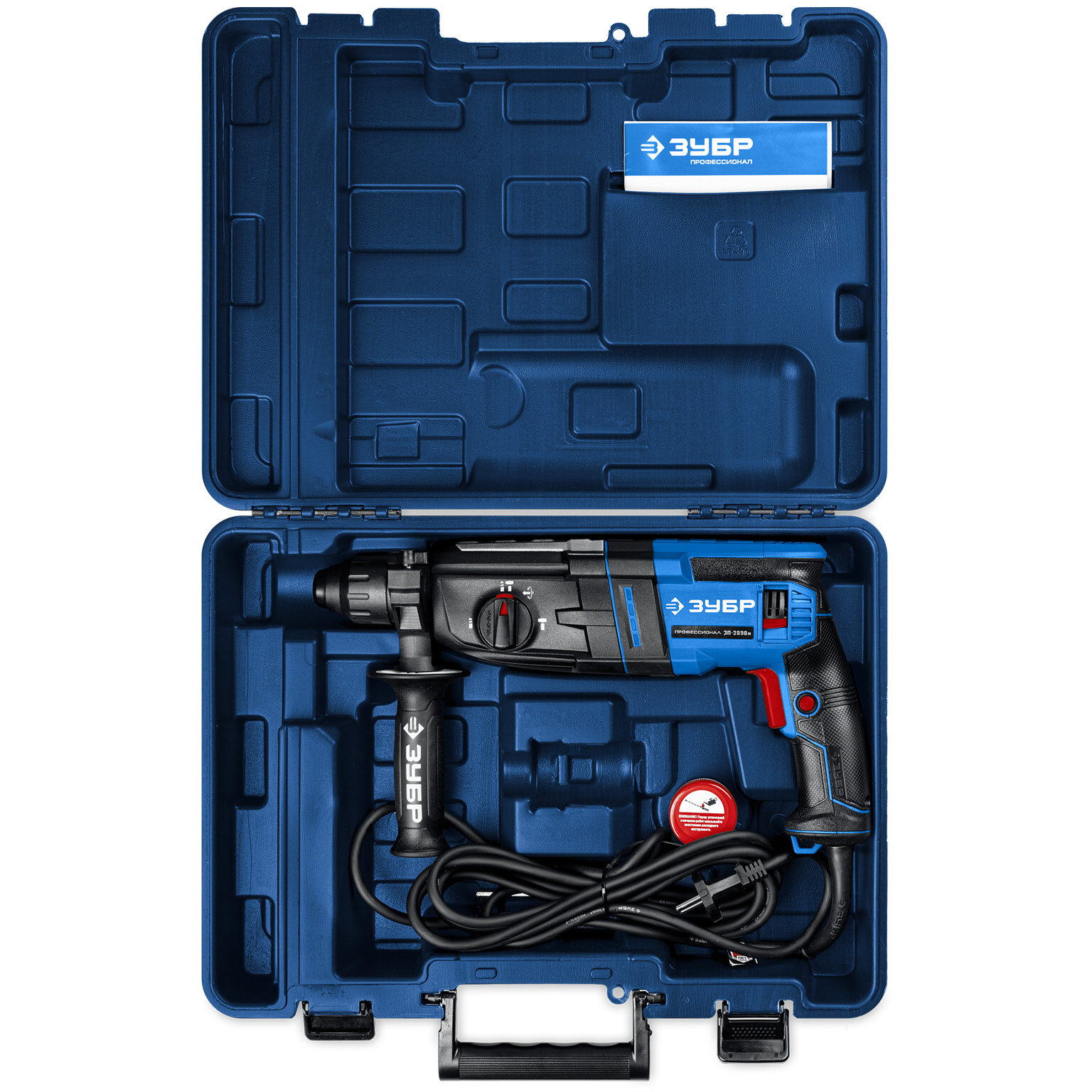 ЗУБР 28 мм, 900 Вт, перфоратор SDS Plus, мет. корпус, Профессионал (ЗП-2890 М) — фото 1