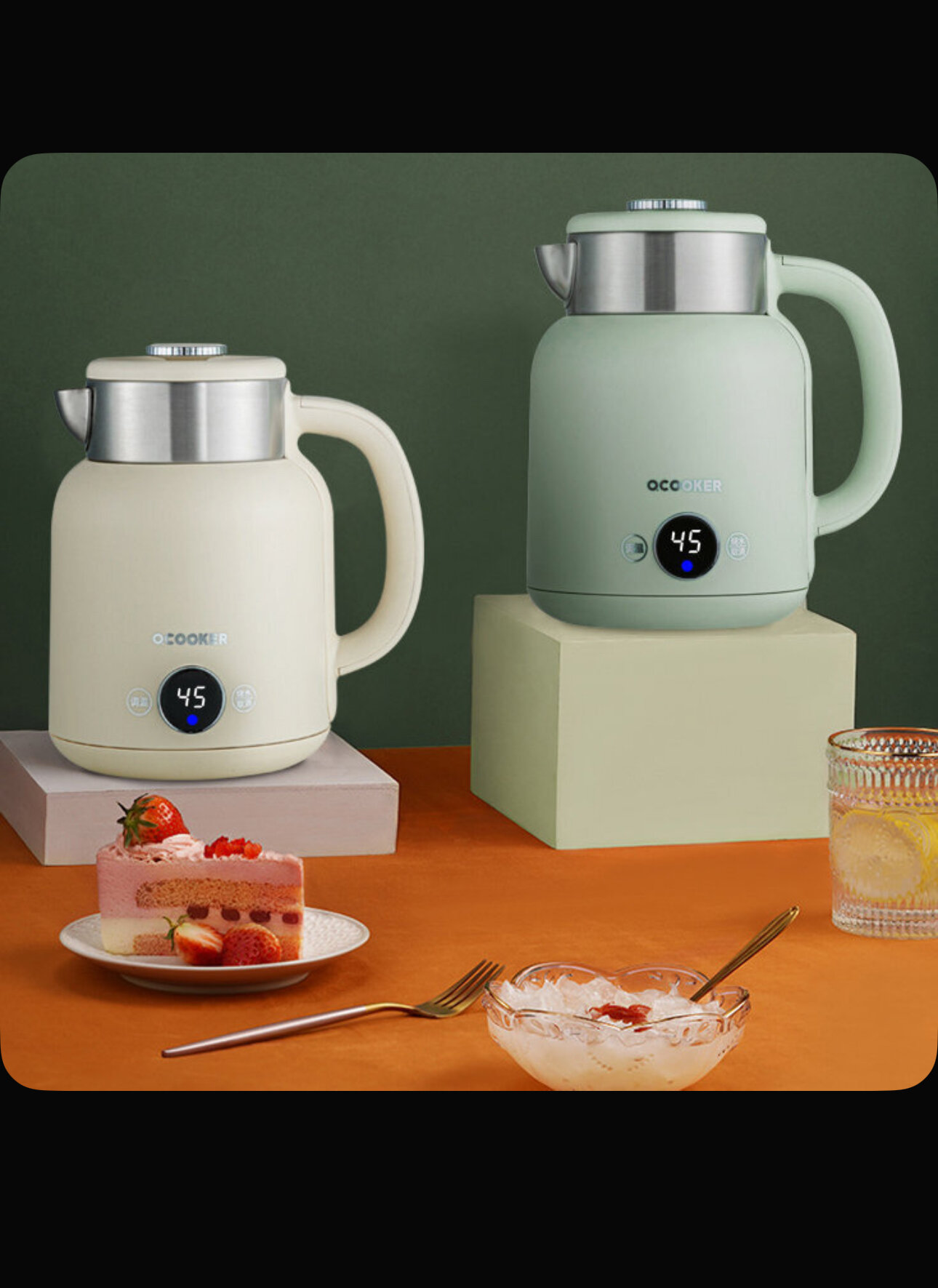 Электрические Чайники Xiaomi Странный Умный электрочайник Xiaomi Ocooker Kettle Beige (CR-SH1501)