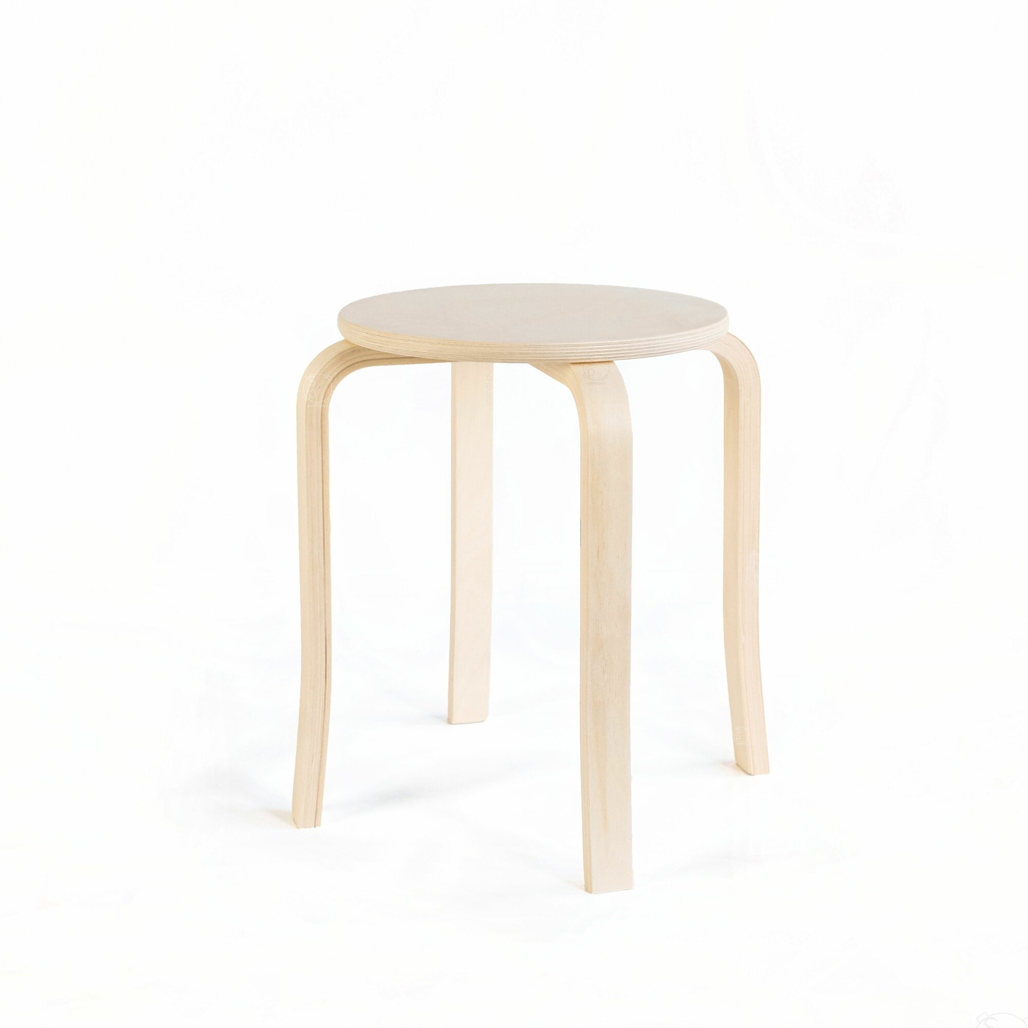 Картинки Табурет "Сканди" - 3 шт. (круглый, для кухни, табуретка, деревянный)