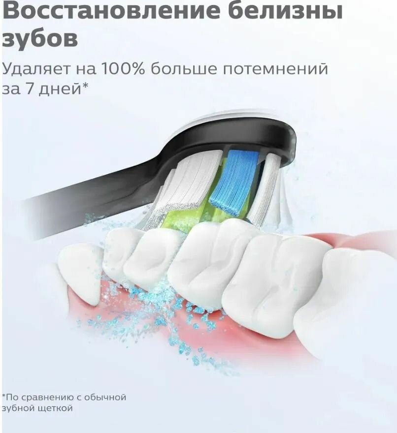 Насадки для электрической зубной щетки Philips Sonicare W2 Optimal White HX6064/11, для осветления зубной эмали, 4 шт — фото 1