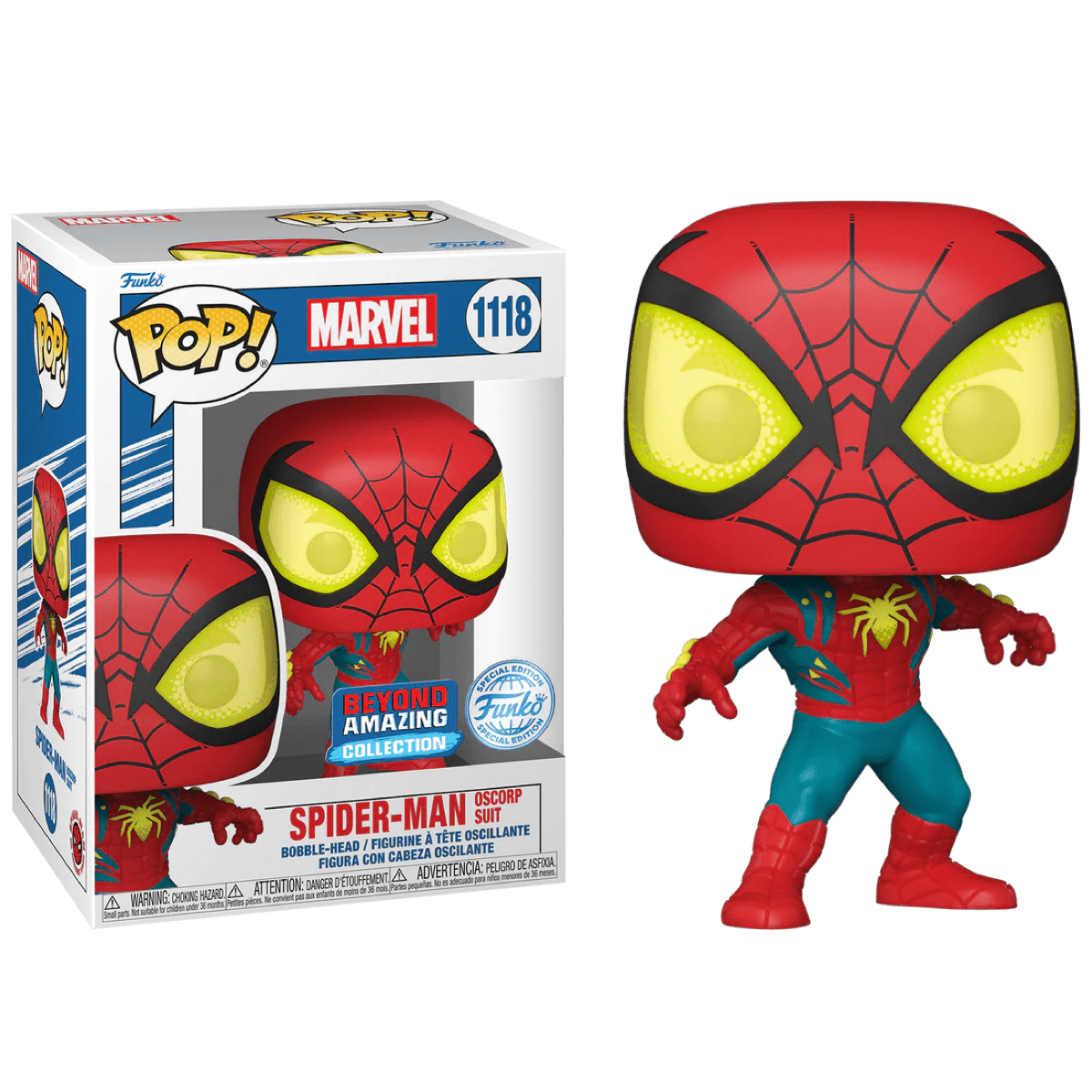 Фигурка Funko POP! Человек-Паук в костюме от Оскорп (Spider-Man in Oscorp Suit) #1118