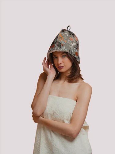 Изображение товара Шапка для бани и сауны из овчины