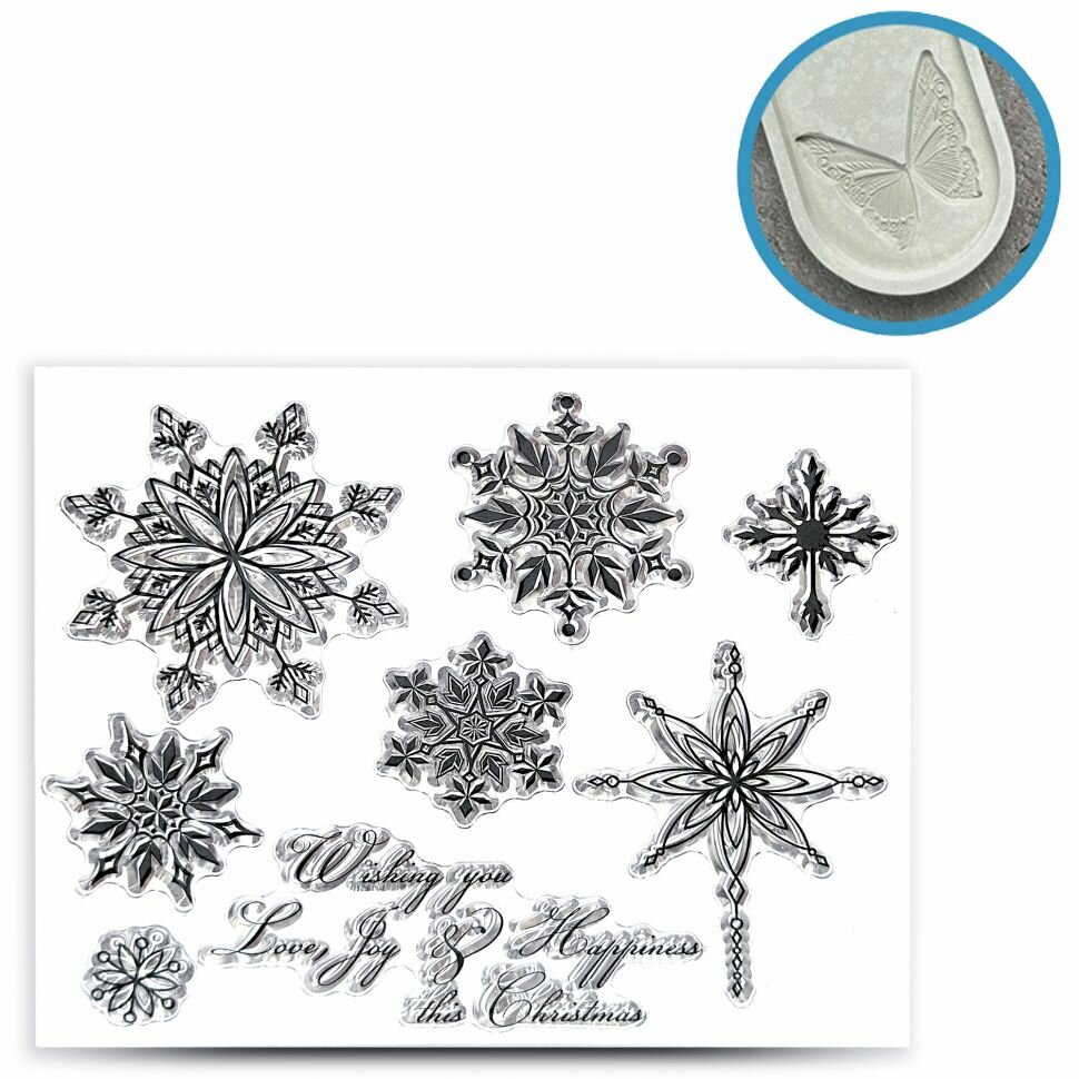 Силиконовый штамп для творчества, форма для гипса EPOXYMASTER