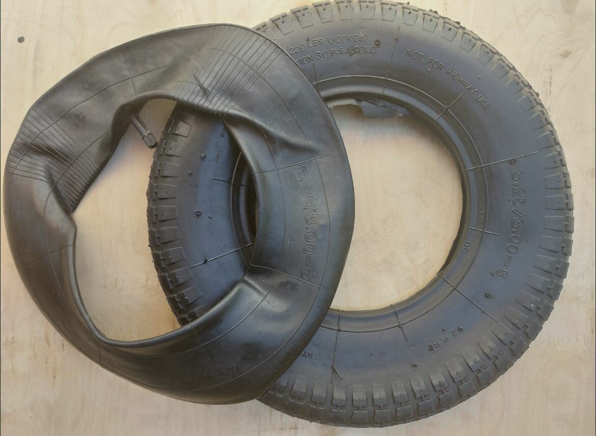 Ремкомплект колеса садовой и строительной тачки универсальный NORD 3.00/3.25 комплект покрышка и камера