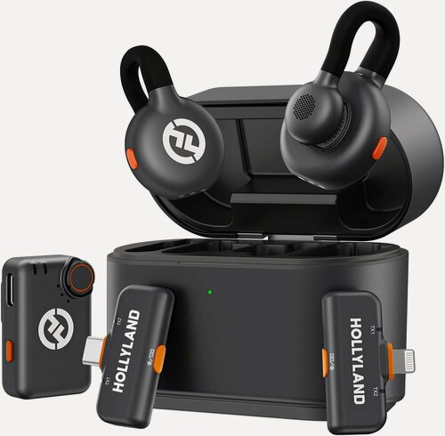 Изображение товара Микрофонная Радиосистема HollyLand Lark M2S Ultimate Combo (Lightning, USB-C) TX+TX+RX+RX+RX (camera), 3.5mm TRS