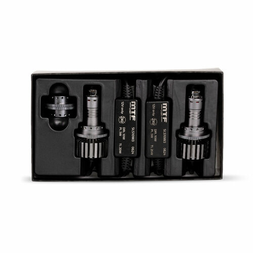 фото Штатные дневные ходовые огни mtf light version 2.0 3x1 w21w(7440/wy21w/w3x16d)/p21w(py21w/1156/bau15s) с функцией поворотника и габаритов (2 лампы)