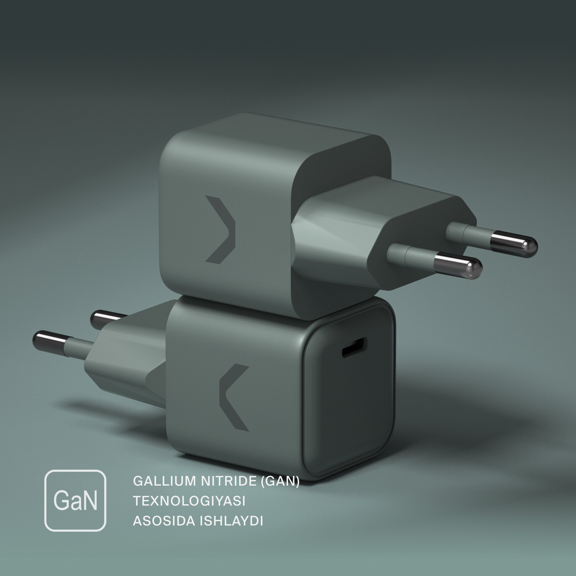 Быстрое зарядное устройство COMMO 35W Mini Charger 1xUSB-C, 35 Вт, Commo Gray — фото 1