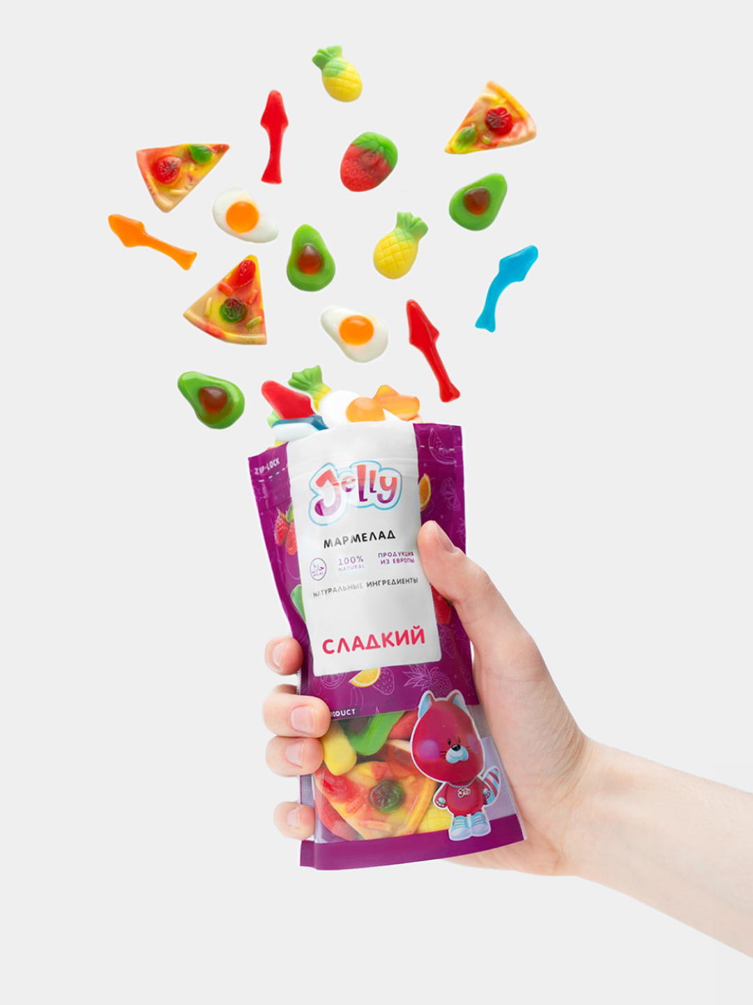 Набор сладких мармеладок от Jelly 140г, Сладкий набор из Европы — фото 1