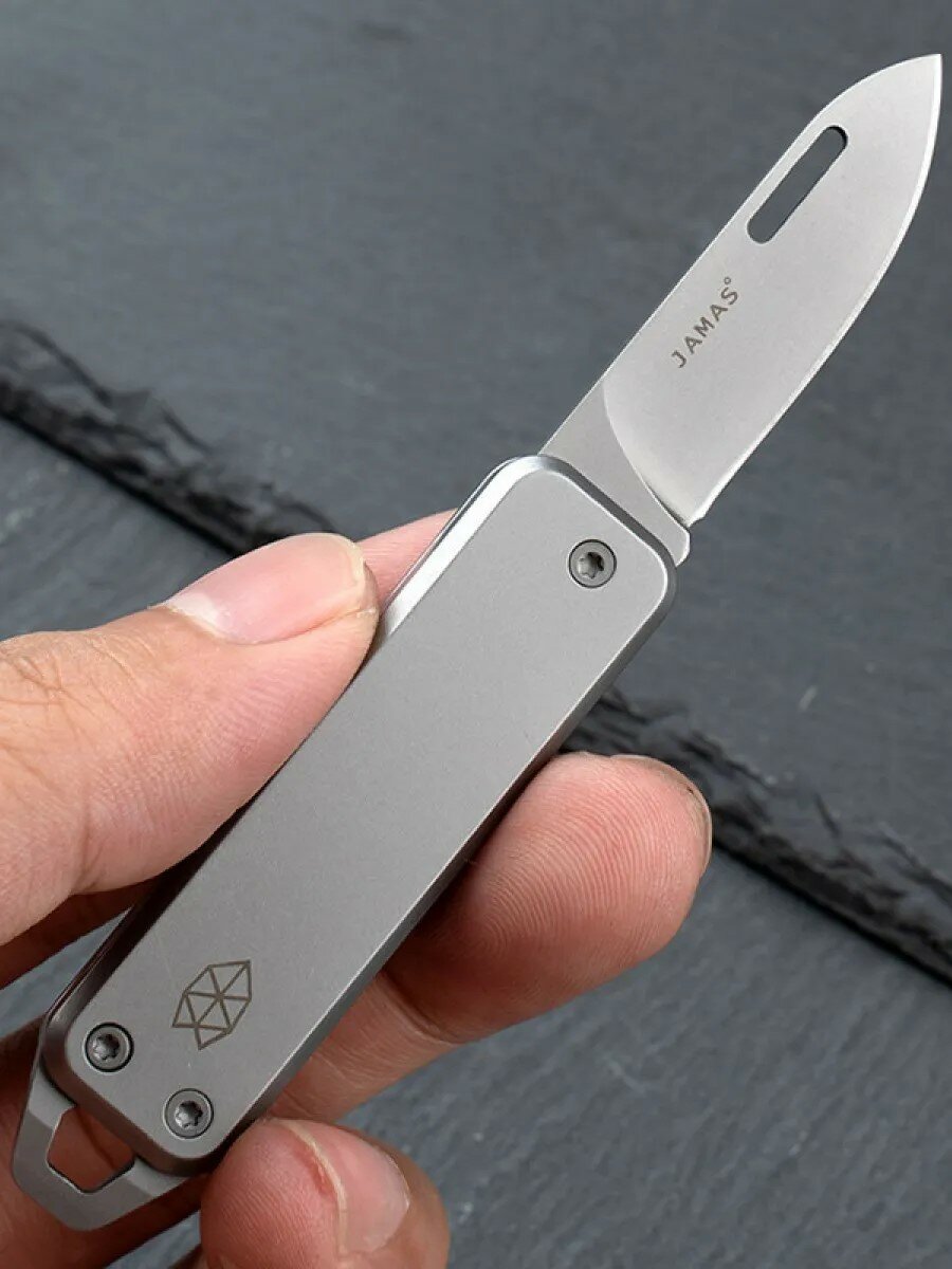 Нож-брелок Jamas NS Night Stalker, складной, нержавеющая сталь, 11 см