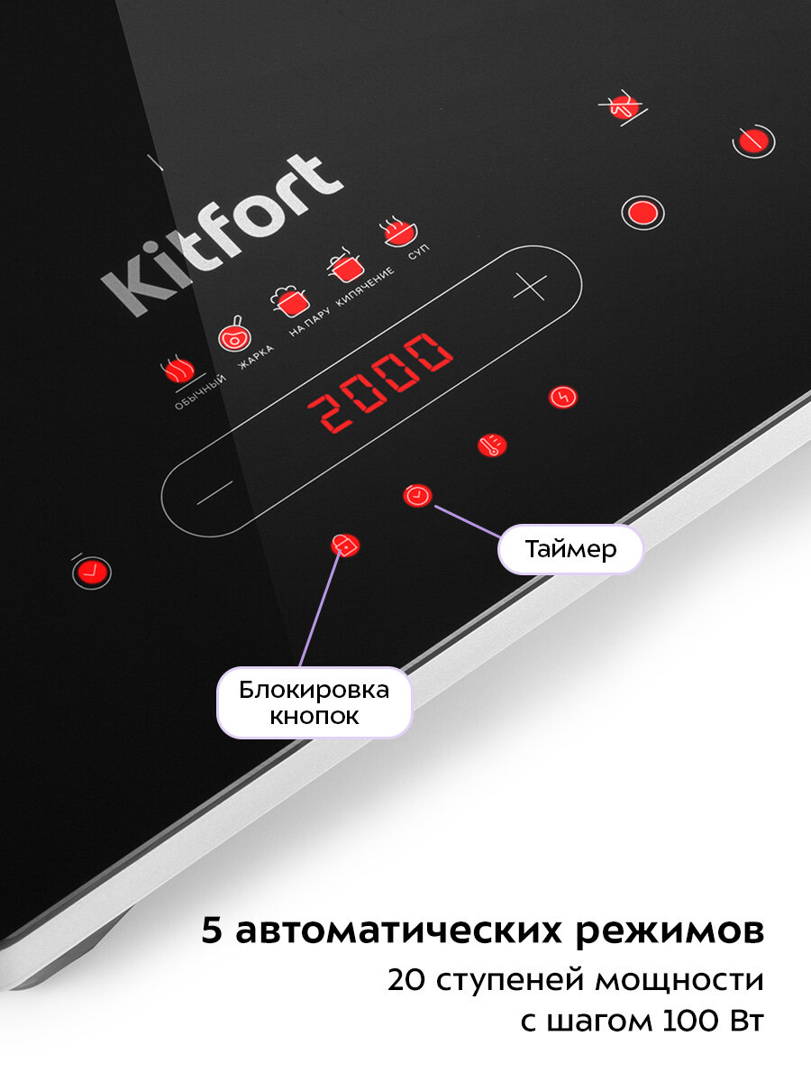 Инфракрасная плита Kitfort КТ-153 — фото 1