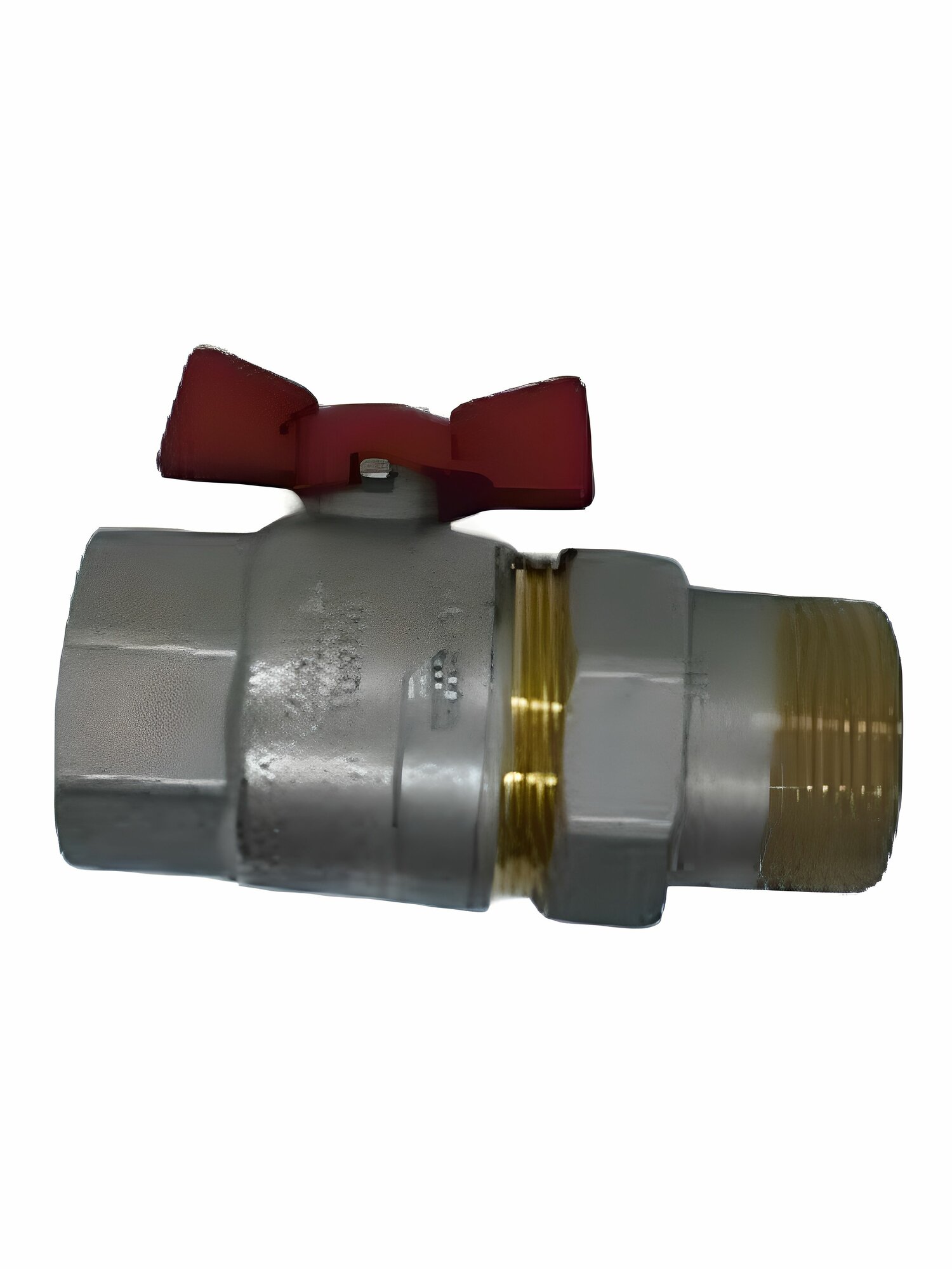Кран шаровый 1 1/ 4" "американка" бабочка KALDE / Гидропласт